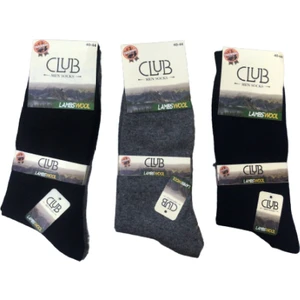 Club Socks 12 Çift Kışlık Yün Çorap