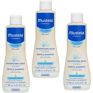 Gentle Göz Yakmayan Bebek Şampuanı 500 ml x 3 Adet | 3 Kutulu Set Orijinal Boy