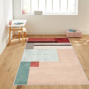 Rovigo Home Dijital Baskı Yıkanabilir Kaymaz Taban Salon Halısı