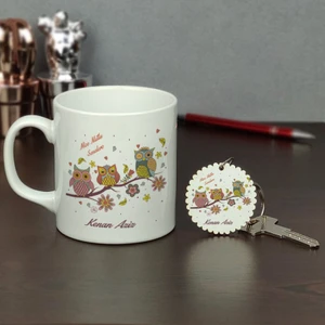 Doğum Günü Hediyesi Kupa Bardak ve Anahtarlık Set