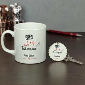 Acil Tıp Teknisyeni Kupa Bardak ve Anahtarlık Set