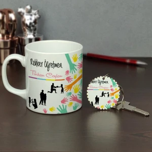 Rehber Öğretmen Kupa Bardak ve Anahtarlık Set