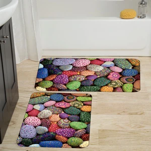 Rovigo Home Dijital Baskılı 2'li Banyo Paspas Takımı RVG5016