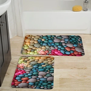 Rovigo Home Dijital Baskılı 2'li Banyo Paspas Takımı RVG5038