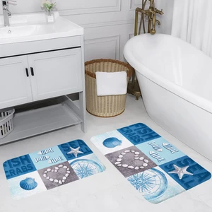 Rovigo Home Dijital Baskılı 2'li Banyo Paspas Takımı RVG5059
