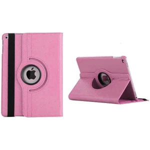 Case 4U Apple iPad 10.2 2021 (9.Nesil) Kılıf Uyku Modlu 360 Derece Dönebilen Standlı Tablet Kılıfı Açık Pembe