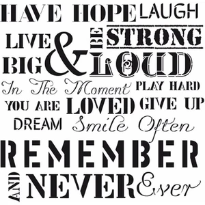 Home Decor Stencıl Hd-57 45X45