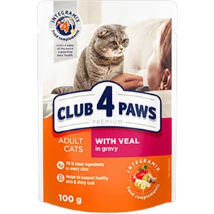 CLUB4PAWS Dana Etli Premium Pouch Kedi Maması 100  gr