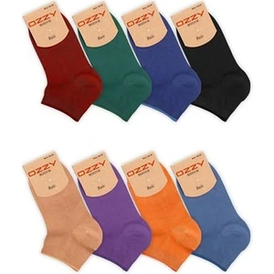 Ozzy Socks 8 Çift Bambu Kadın Dikişsiz Patik Çorap 4 Mevsim Dayanıklı Topuk ve Burun