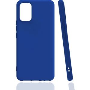Case 4U Vivo V21E Kılıf Mat Renkli Yumuşak Kalın Sağlam Silikon Kılıf Biye Mavi