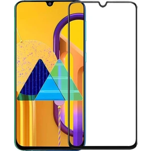 Case 4U Samsung Galaxy M21 Kılıf Tam Kaplayan Fiber Nano Ekran Koruyucu Cam