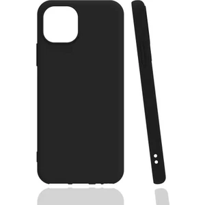 Case 4U Apple iPhone 13 Mini Kılıf Klasik Mat Silikon Lüks Biye Arka Kapak Siyah