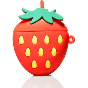 Case 4U Apple Airpods Pro Kılıf Darbe Emici Silikon Airbag 12 Çilek