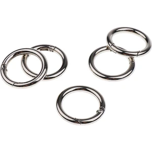 5x Yuvarlak Push Kapısı Yapış Açık Kanca Anahtarlık Anahtarlık O Şekli Karabina 30MM (Yurt Dışından)