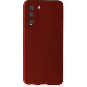 Samsung Galaxy S21 Fe Kılıf Yumuşak Dokulu Premium Silikon - Bordo