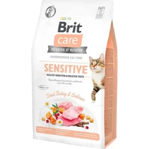 Brit Care Hassas Kediler Için Hindi ve Somonlu Yetişkin Kedi Maması 2kg