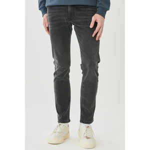 Luke Slim Tapered Dar Kesim Düşük Bel Antrasit Esnek Jean Kot Pantolon