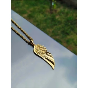 The Collection The Collection büyük Kanat Altın Renk Zincirli Metal Kolye