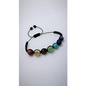 Zümrüdüanka Stone Doğal Taşlı Unisex 7 Çakra Bilekliği Ametist-Lapis-Turkuaz-Aventurin-Kaplangözü-Sitrin-Jasper