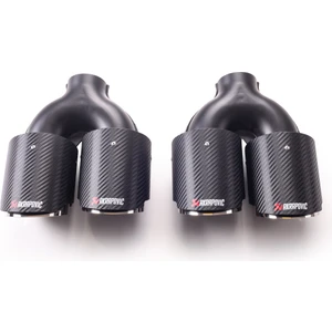 Akrapoviç Egzoz Ucu 100 mm Çiftli Sağ-Sol Set