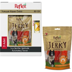 Chicken Jerky Tavuk Fileto Doğal Köpek Ödülü 3X80 gr