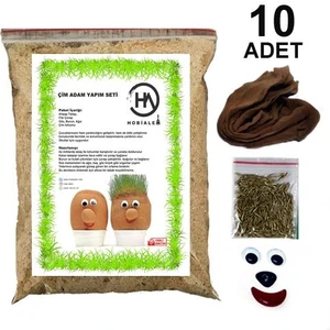 Çim Adam Yapım Seti, 10'lu, Çimlendirme Deneyi