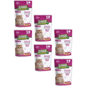 Pouch Kısırlaştırılmış Gravy Soslu Biftekli Yaş Kedi Maması 100 gr 6 Adet