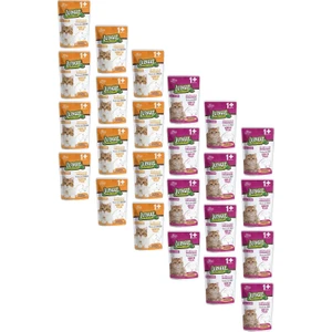 Pouch Kısırlaştırılmış Gravy Soslu Karışık Paket Tavuk-Biftekli Yaş Kedi Maması 100 gr 24 Adet