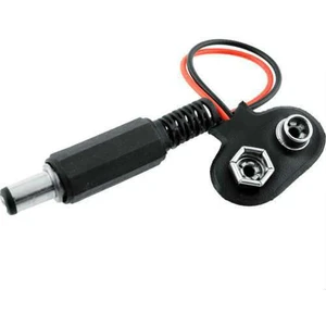 9V Pil Başlığı 9 Volt Dişi Pil Soketli Erkek Jaklı Kablo