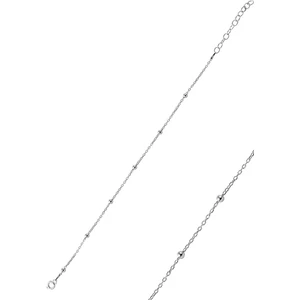 Söğütlü Silver 925 Ayar Gümüş Rodyum Kaplama Top Detaylı Zarif Kadın Halhal – Şık Takı Aksesuarı