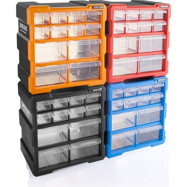 Super-Bag ASR-6007 Monoblok 12 Çekmeceli Organizer Kutu Fiyatı
