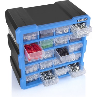 Super-Bag ASR-6006 Monoblok 20 Çekmeceli Organizer Seti Fiyatı