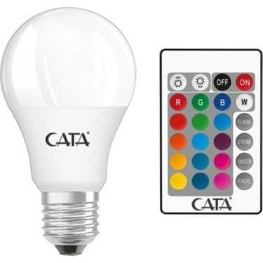 Cata Ct 4058  Uzaktan Kumandalı Rgb LED  Ampul 9W E27