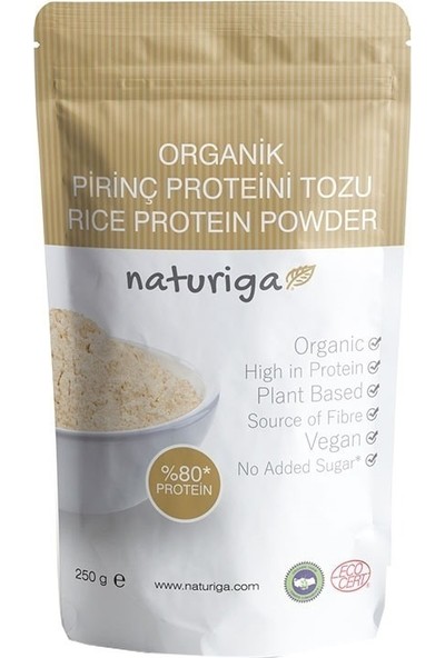 Naturiga Organik Pirinç Proteini Tozu 250 gr