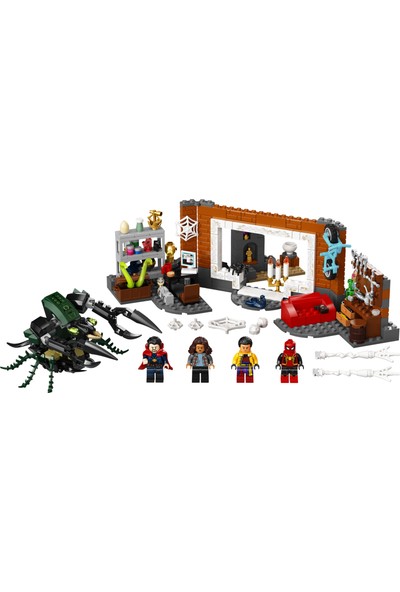 LEGO® Marvel Örümcek Adam Sanctum Atölyesinde 76185 Çocuklar Için 4 Minifigür Içeren Oyuncak Yapım Seti (355 Parça)