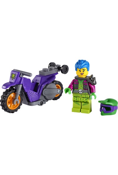 LEGO® City Gösteri Motosikleti 60296 - Çocuklar Için Eğlenceli, Havalı, Volanlı Gösteri Motosikleti Oyuncak Yapım Seti (14 Parça)