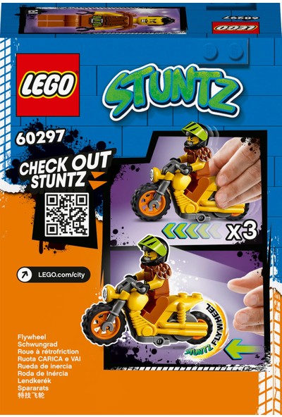 LEGO® City Yıkım Gösteri Motosikleti 60297 - Çocuklar Için Eğlenceli Oyuncak Gösteri Motosikleti Oyuncak Yapım Seti (12 Parça)