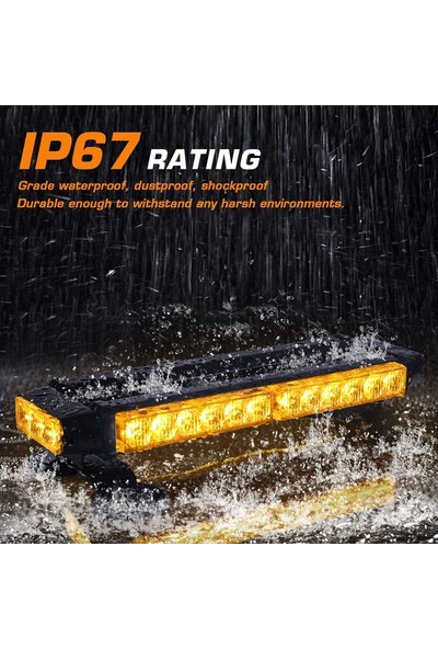 Space LAPA524 Çakar Lamba Çift Taraflı 30 Led Sarı