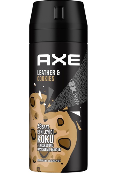Axe Erkek Deodorant & Bodyspray Leather & Cookies 48 Saat Etkileyici Koku 150 ML