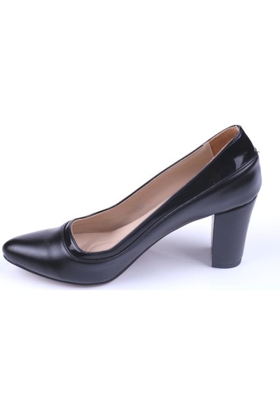 Ceylan CY-513 Siyah Günlük 7 cm Topuklu Kadın Ayakkabı