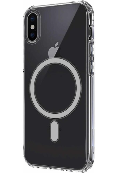 Microsonic Apple iPhone x Kılıf Magsafe Clear Soft Şeffaf
