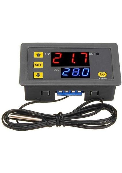 W3230 Röle Çıkışlı Termostat 24V Sıcaklık Kontrol Cihazı
