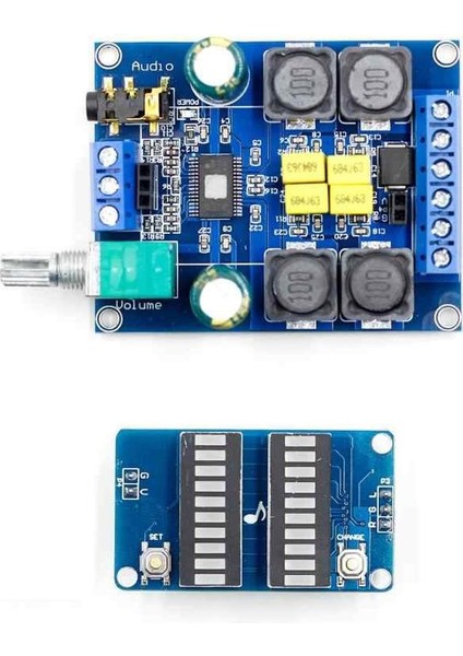 TPA3116 2X50W Vu Metre'li Stereo Amfi Devresi