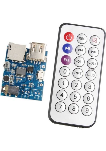 Mp3 Kumandalı Amfi Devresi Sd Kart + USB Bellek Destekli