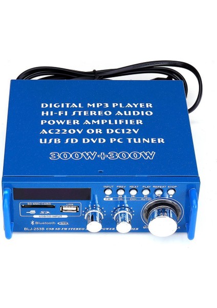 Hi-Fi Stereo Amplifier - 2X300W Bluetooth Amfi
