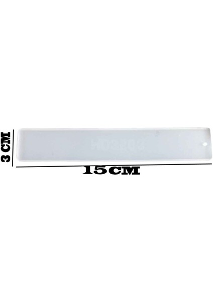 Epoksi Reçine Silikon Kitap Ayracı Kalıbı 15 cm