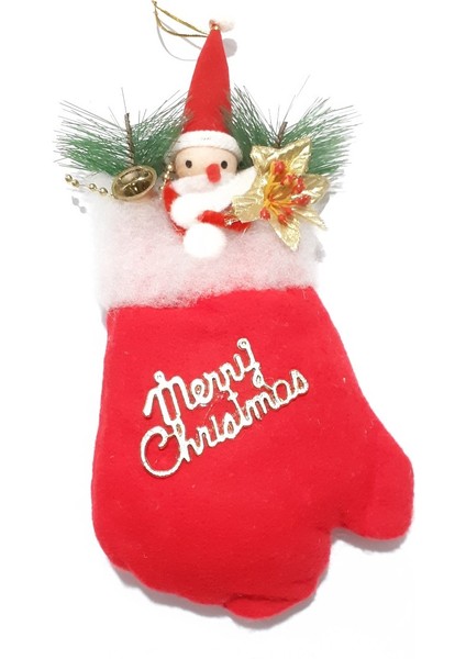 Funworld Yılbaşı Yeni Yıl Çam Ağacı Süs Eldiven Süslü Merry Christmas