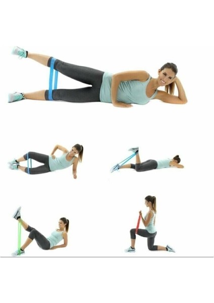 3'lü Aerobik Bandı Direnç Bandı Pilates Squat Çalışma Lastiği fiyatları