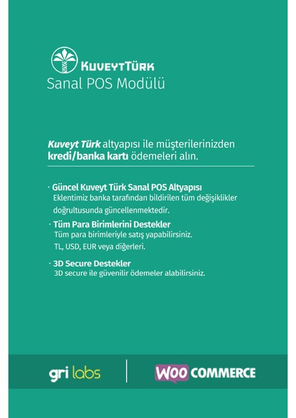 Woocommerce / Wordpress - Kuveyttürk Sanal Pos Modülü