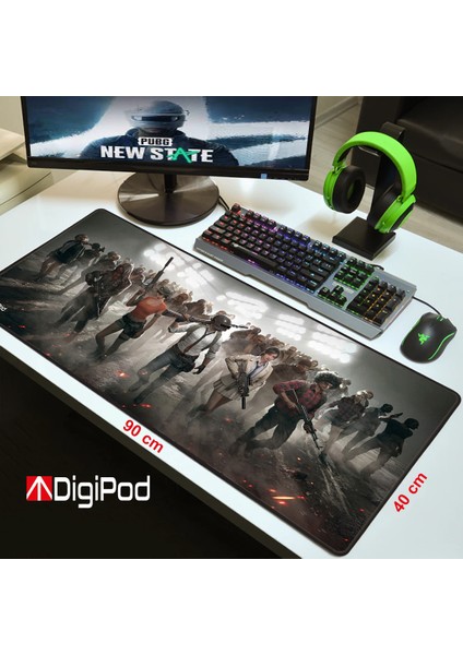 Gaming Mousepad Oyuncu Mouse Pad 90X40 Xxl Büyük Oyuncu Mouse Pad Kaymaz Taban 4mm Kalınlık